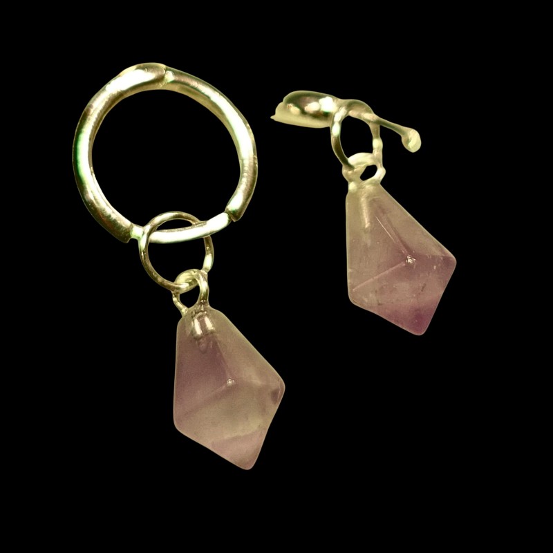 Orecchini Quarzo rosa