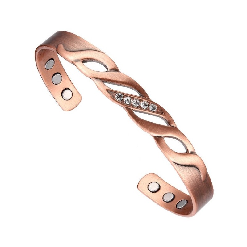 Bracciale in rame magnetico