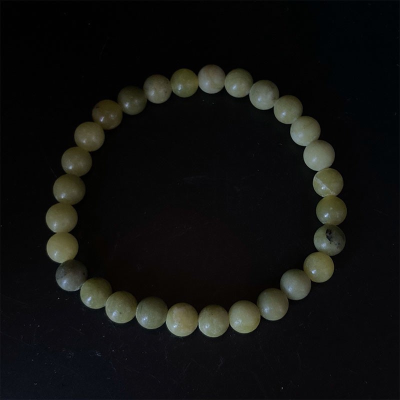 Olive jade bracelet