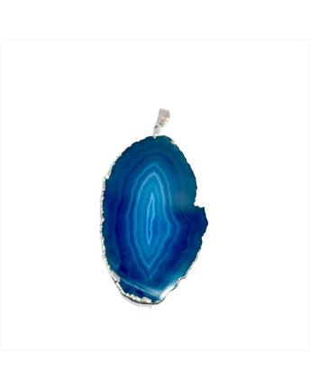 Blue agate pendant
