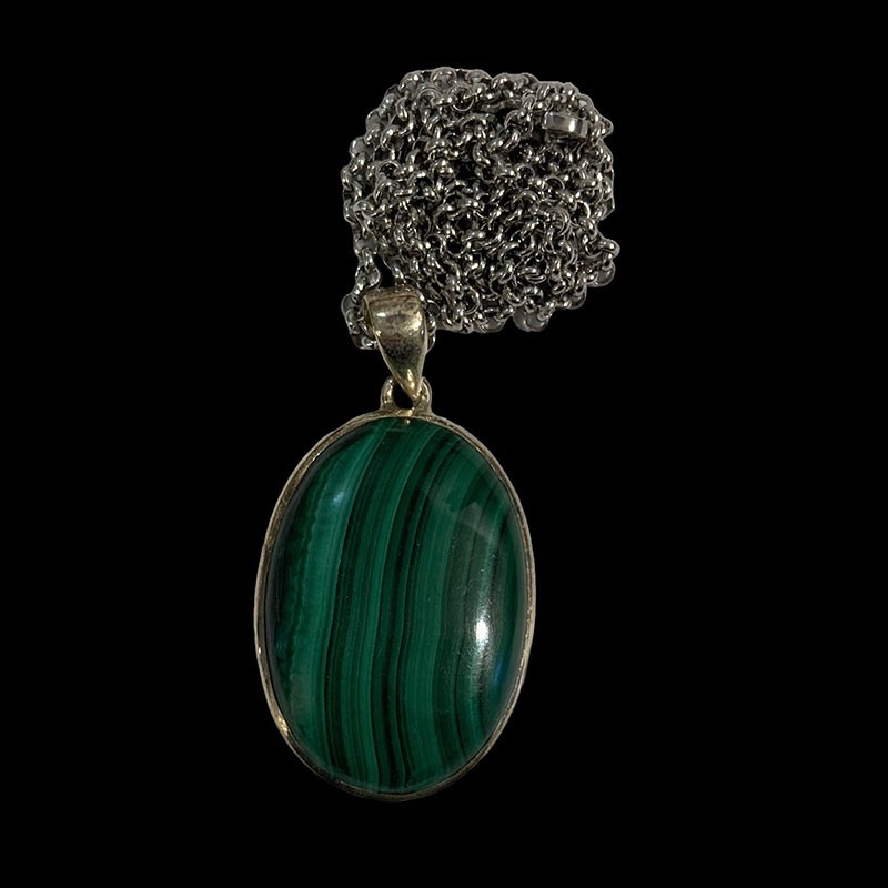 Collana in malachite